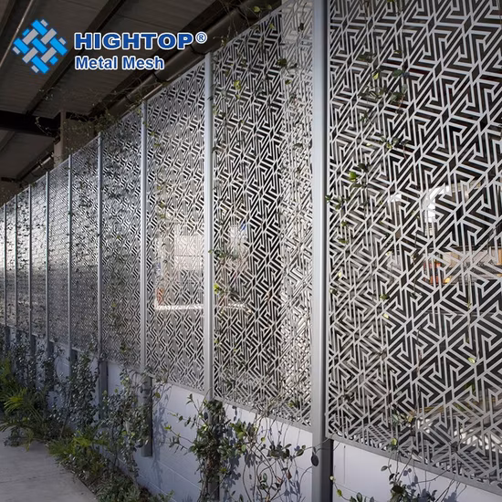 Preço de fábrica exterior interior decorativo de alumínio à prova de fogo painéis cortados a laser painel de metal perfurado para teto, parede, tela, decoração de cerca