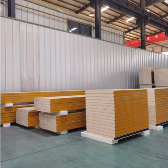 50mm, 75mm, 100mm Decoração de casa Materiais de construção Isolamento de parede do telhado Painel sanduíche de metal